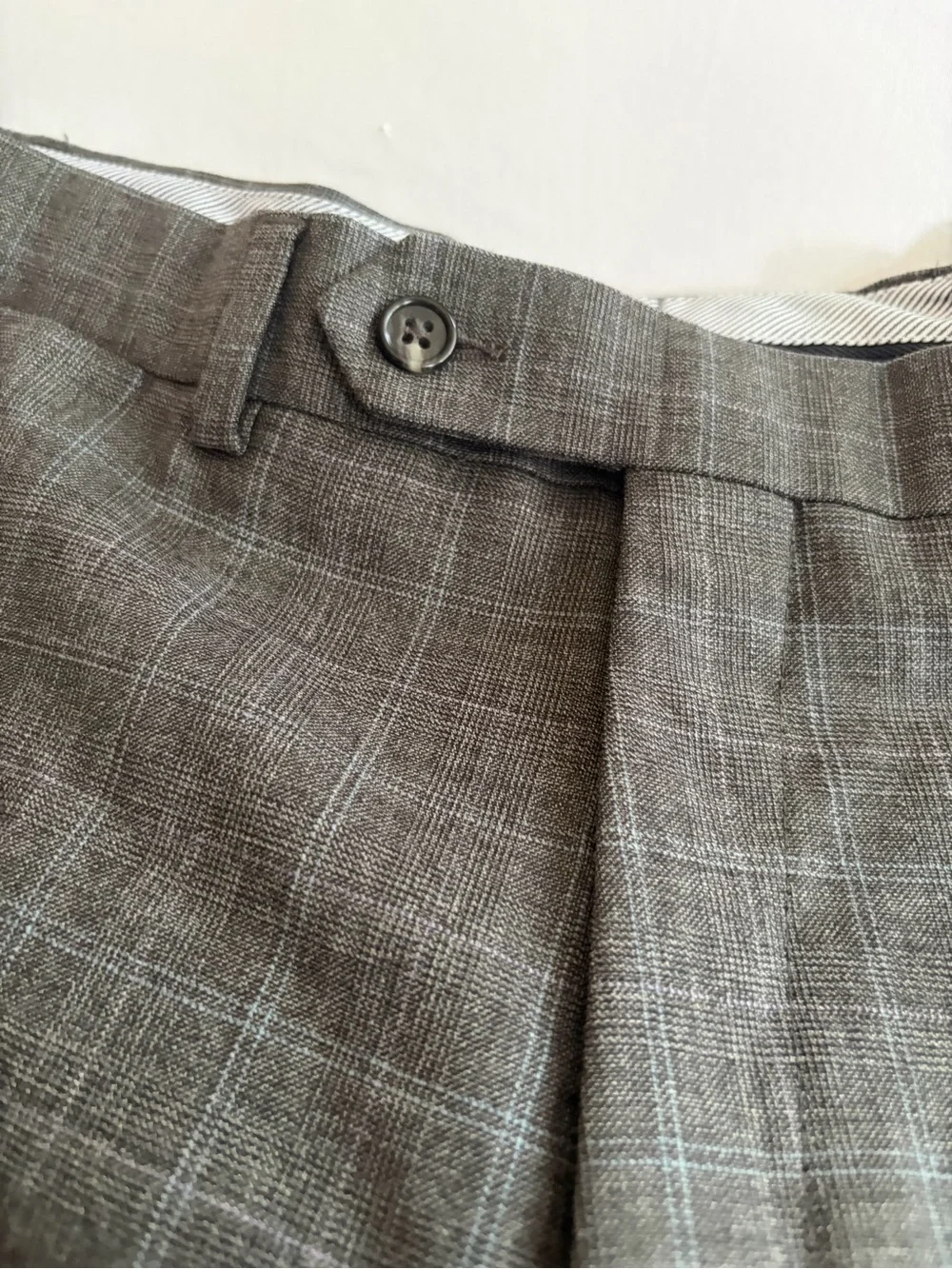 Hart Schaffner Marx Gray Flatfront Dress Pants 100% wool Size 35R